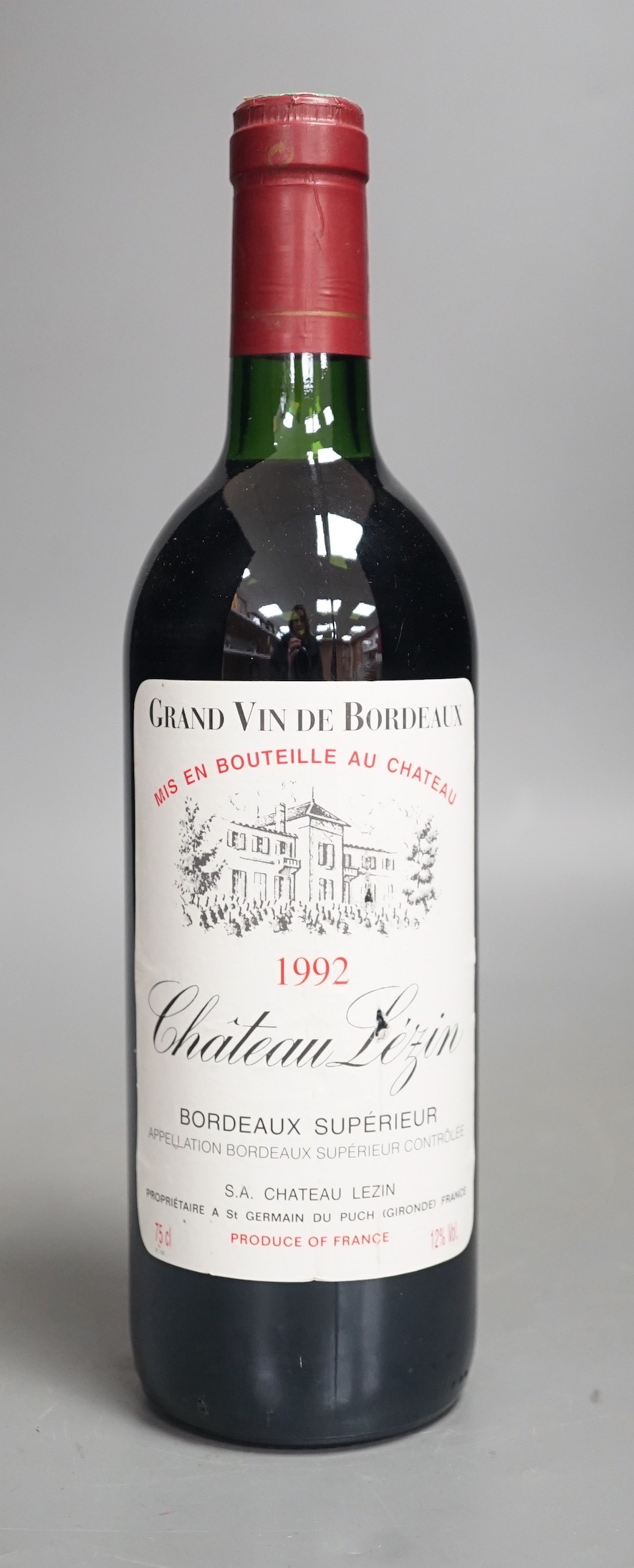 Ten bottles of Chateau Lezin - Bordeaux Superieur, 1992